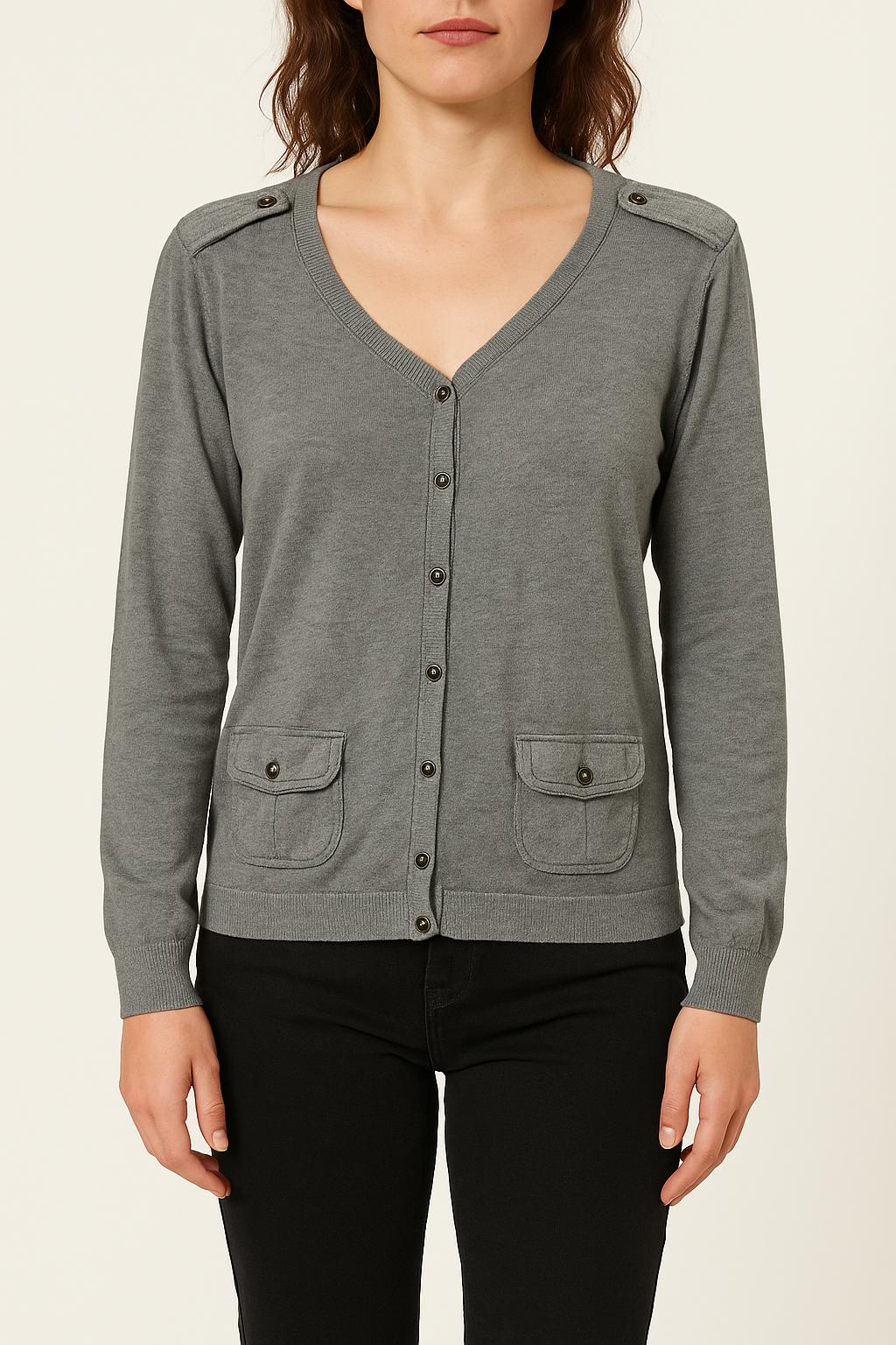Cardigan Gris - Taille M/38 de la marque Gerard Darel | PLY1234 - Vendu par Paradigme - Image 1
