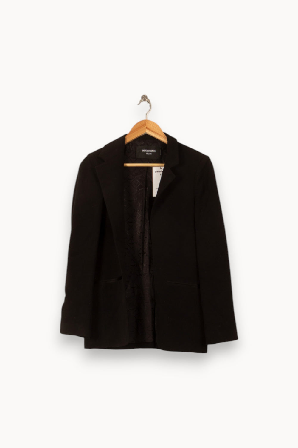Blazer Noir - Taille M/38 de la marque Zadig&Voltaire | PLY1256 - Vendu par Paradigme - Image 2