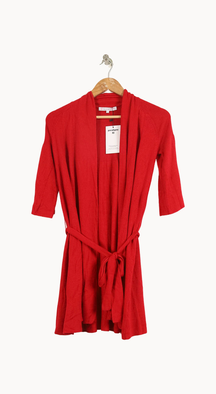 Cardigan Rouge - Taille L/40 de la marque Paul & Joe | PLY1261 - Vendu par Paradigme - Image 2