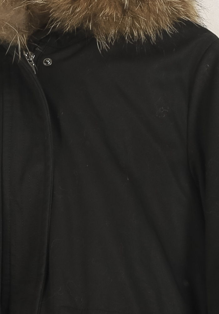 Parka Noir et Marron - Taille M/38 de la marque ZAPA | PLY1263 - Vendu par Paradigme - Image 3
