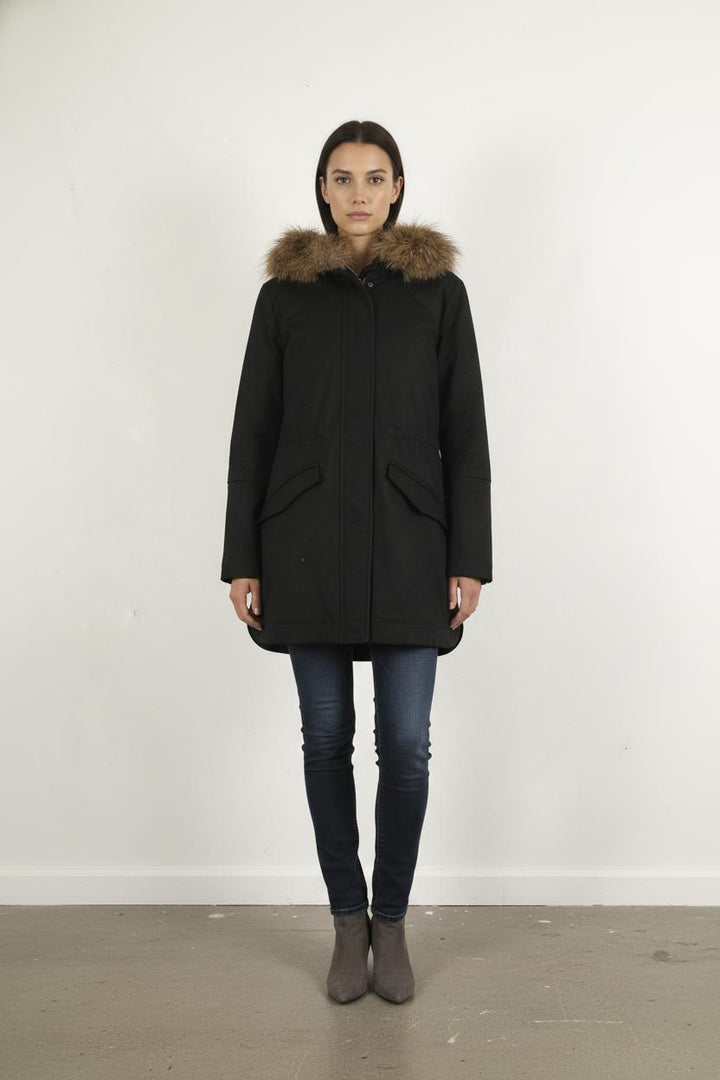 Parka Noir et Marron - Taille M/38
