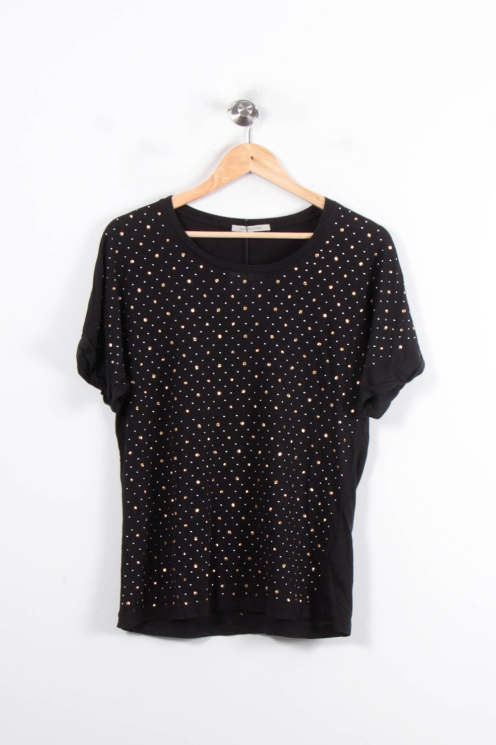 Tee-shirt Noir et Doré - Taille L/40 de la marque Gerard Darel | PLY1266 - Vendu par Paradigme - Image 2