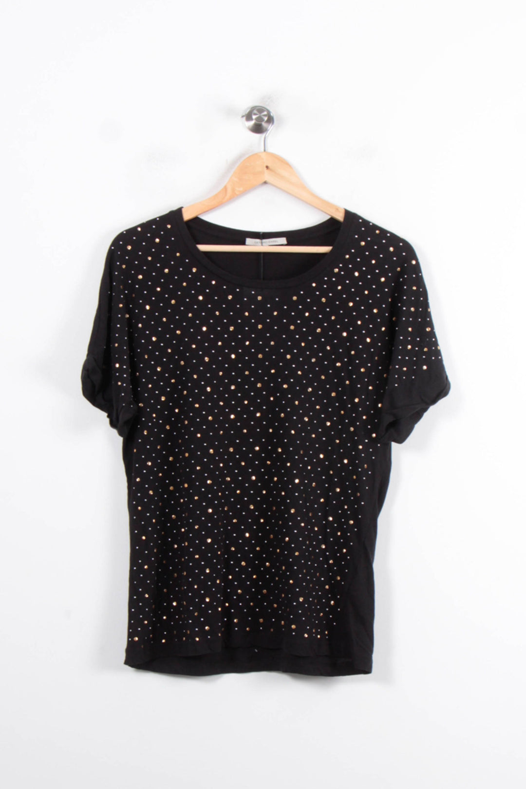 Tee-shirt Noir et Doré - Taille L/40 de la marque Gerard Darel | PLY1266 - Vendu par Paradigme - Image 2