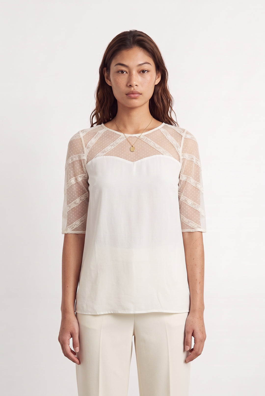Blouse Blanche - Taille S/36 de la marque Sandro | PLY1267 - Vendu par Paradigme - Image 1