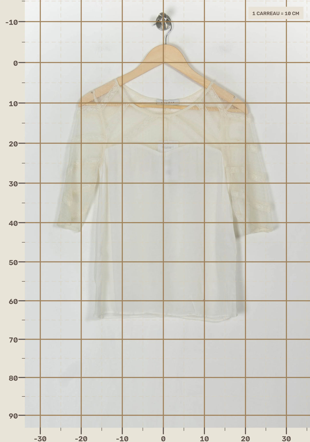 Blouse Blanche - Taille S/36 de la marque Sandro | PLY1267 - Vendu par Paradigme - Image 4