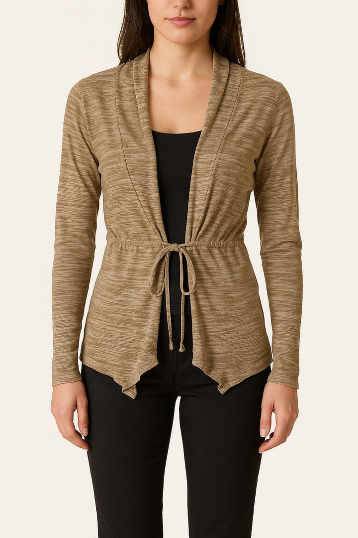 Cardigan Marron - Taille S/36 de la marque La Fée Maraboutée | PLY1269 - Vendu par Paradigme - Image 1