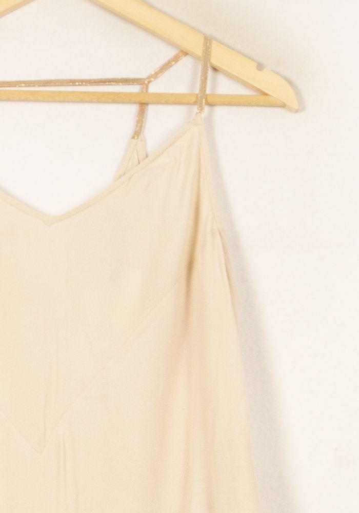 Robe Nuisette Beige - Taille L/40 de la marque Maje | PLY1272 - Vendu par Paradigme - Image 3