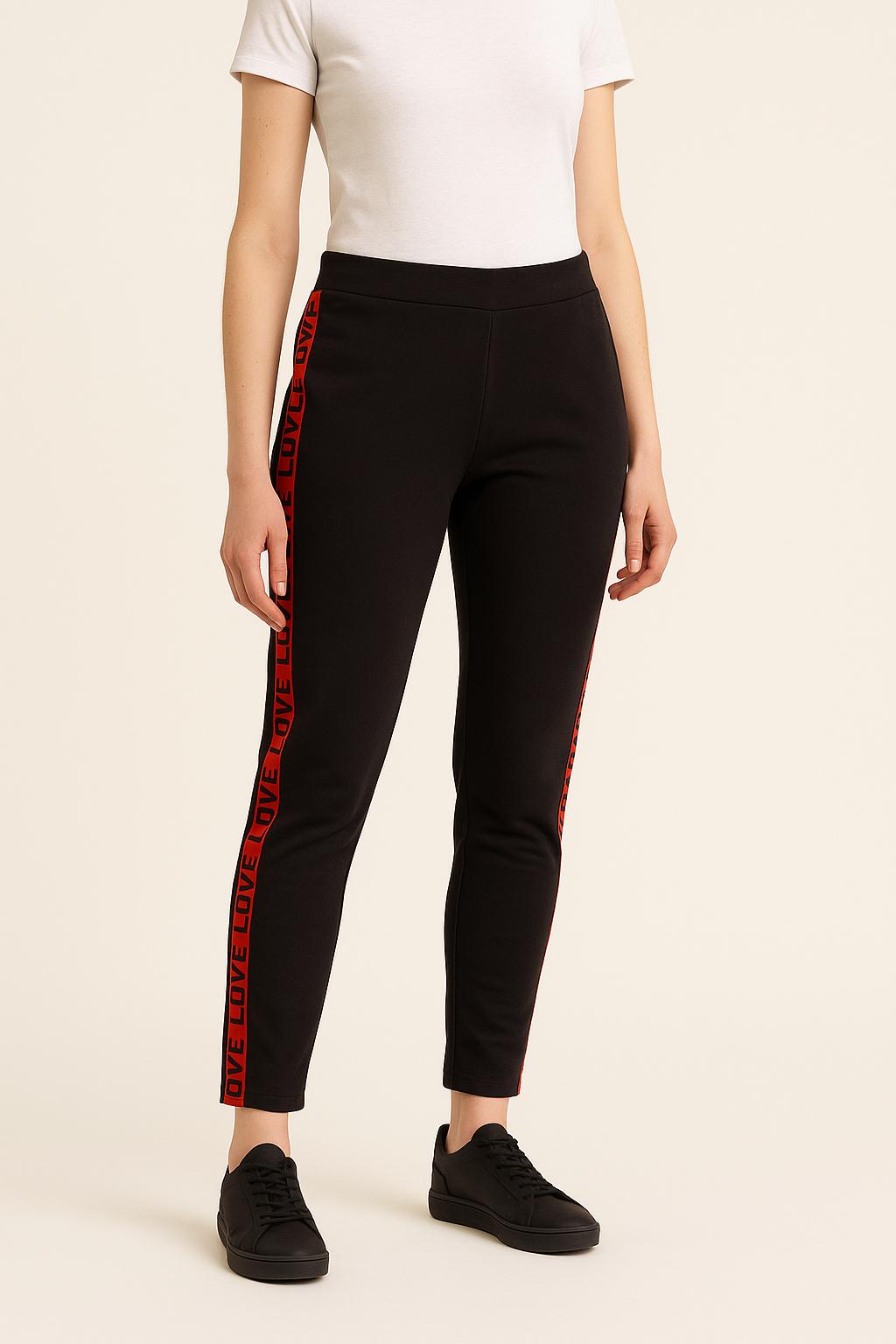 Pantalon Noir et Rouge - Taille M/38 de la marque Maje | PLY1273 - Vendu par Paradigme - Image 1