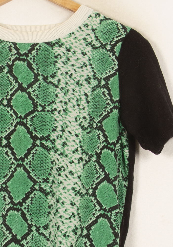 Pull Noir et Vert - Taille M/38 de la marque Sandro | PLY1276 - Vendu par Paradigme - Image 3