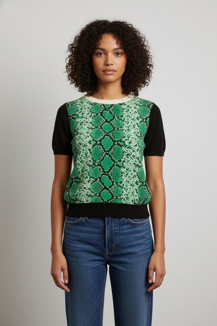 Pull Noir et Vert - Taille M/38