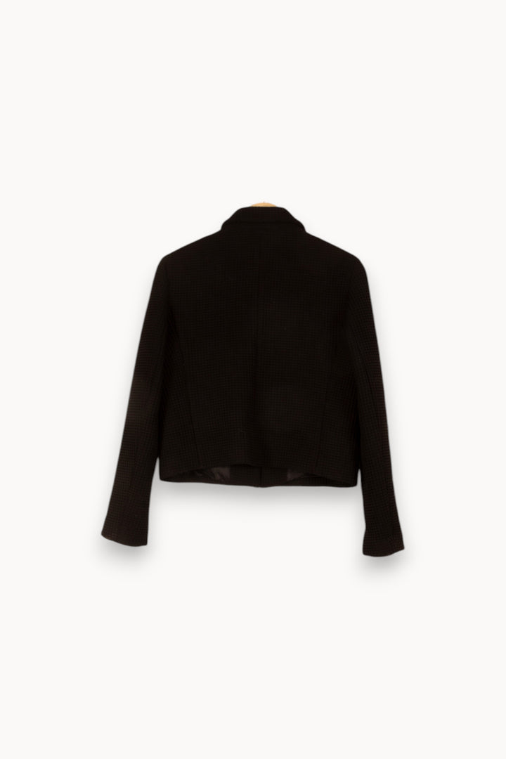 Veste en noir - Taille L/40 de la marque Sandro | PLY1278 - Vendu par Paradigme - Image 3