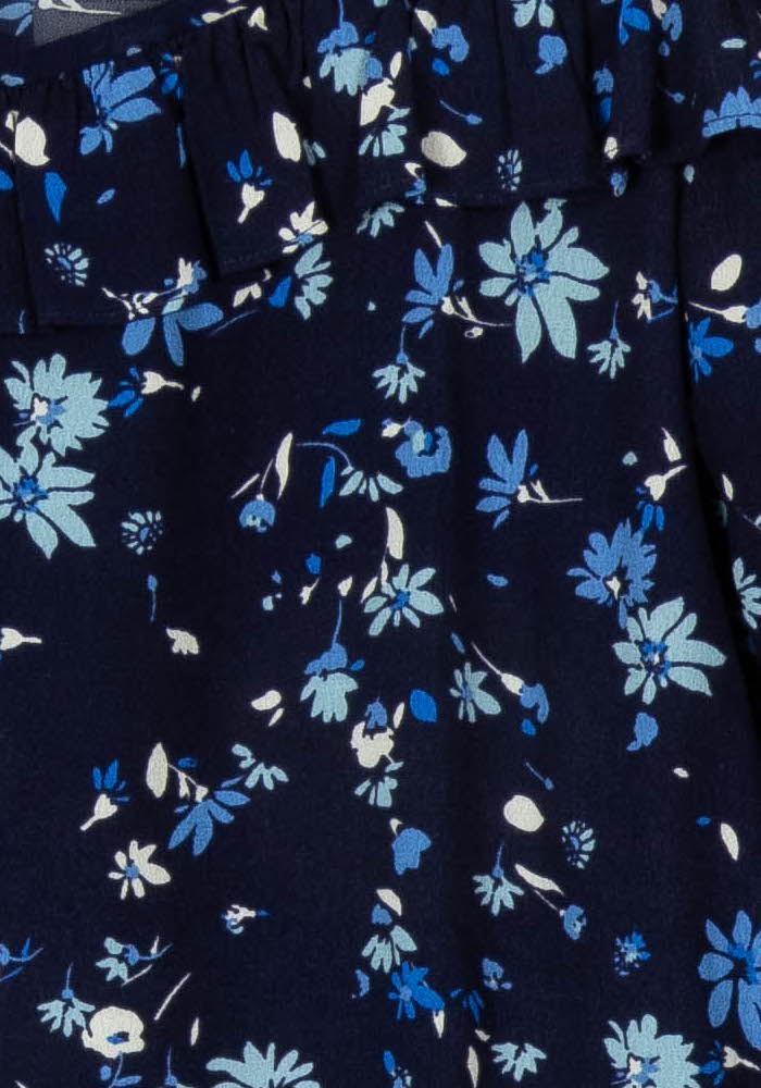 Blouse bleue à motifs - Taille S/36 de la marque Claudie Pierlot | PLY1290 - Vendu par Paradigme - Image 3