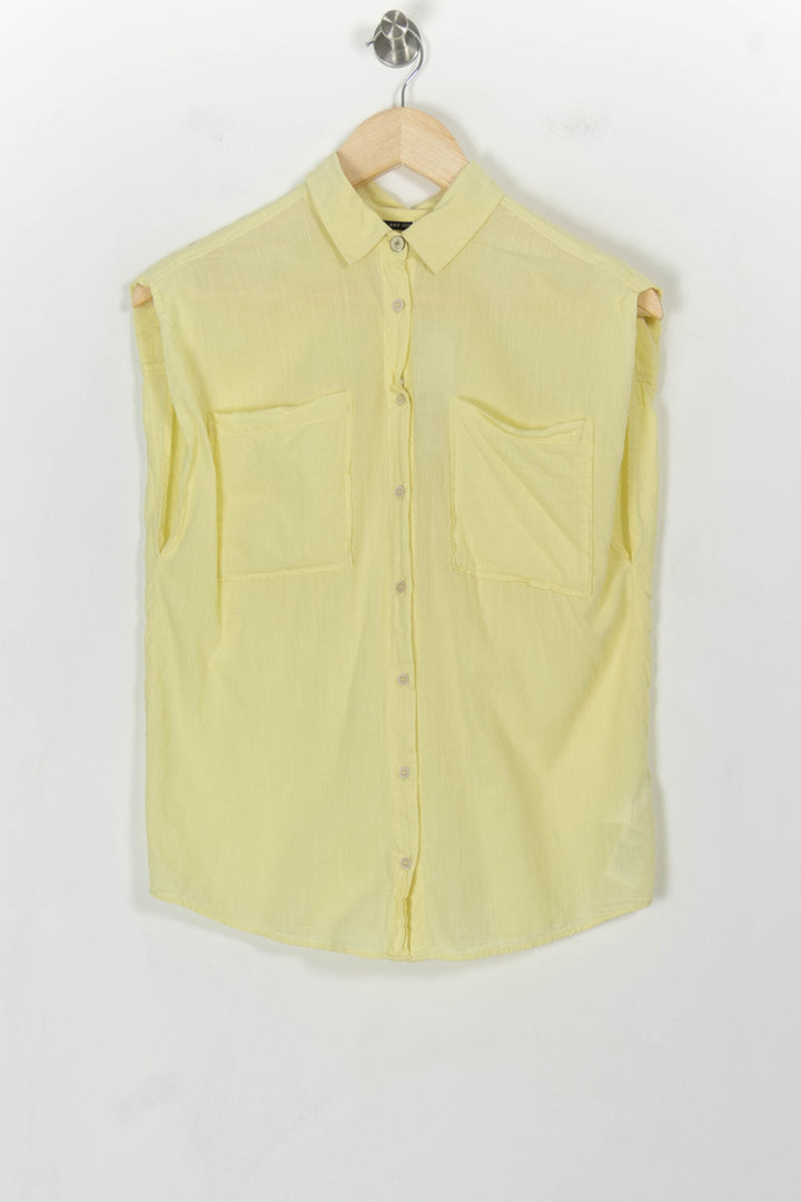 Chemise sans manches jaune - Taille XS/34 de la marque One Step | PLY1300 - Vendu par Paradigme - Image 2