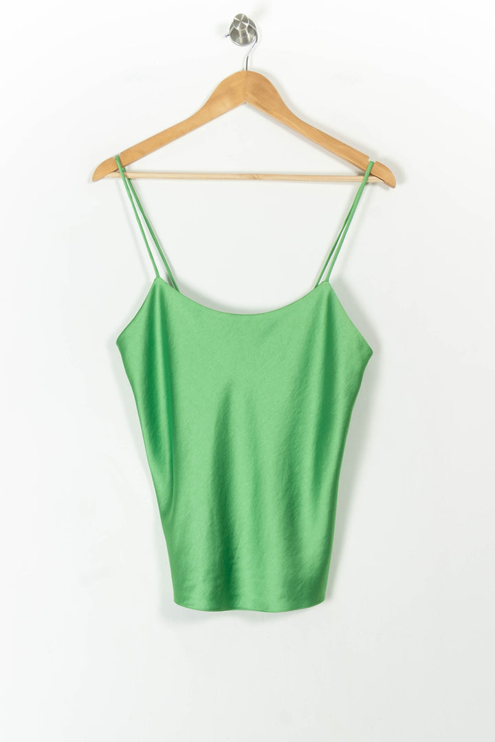 Top vert avec perles - Taille S/36 de la marque Tara Jarmon | PLY1301 - Vendu par Paradigme - Image 2