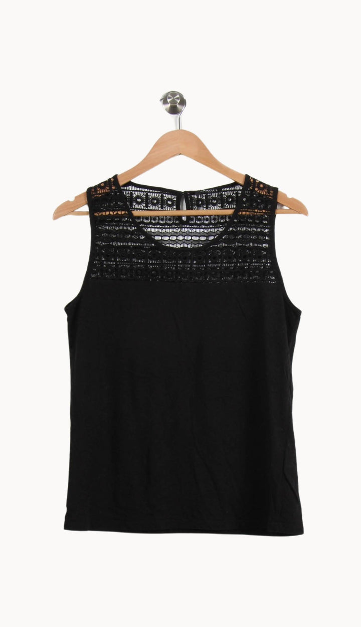 Débardeur Noir - Taille L/40 de la marque Caroll | PLY1312 - Vendu par Paradigme - Image 2