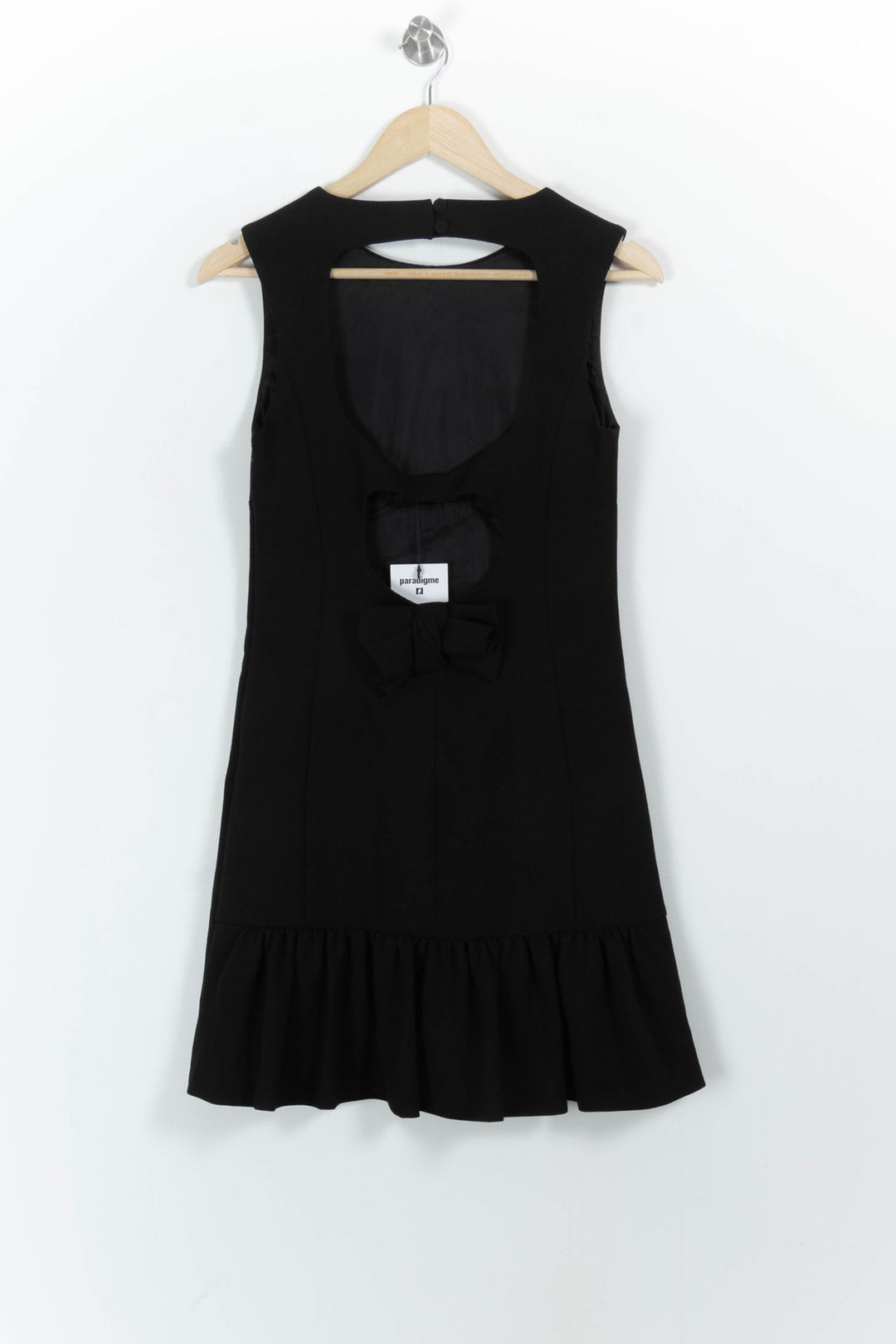 Robe noire - Taille S/36 de la marque Tara Jarmon | PLY1320 - Vendu par Paradigme - Image 4
