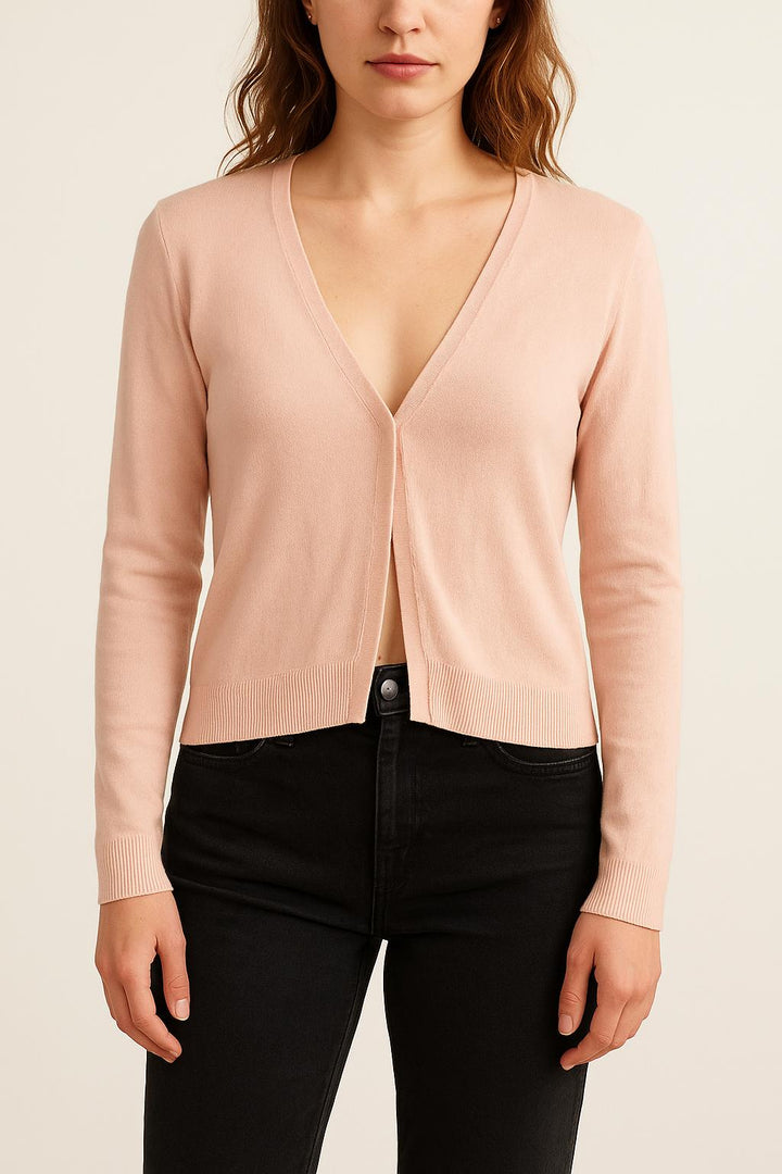 Cardigan rose - Taille M/38 de la marque Tara Jarmon | PLY1341 - Vendu par Paradigme - Image 1