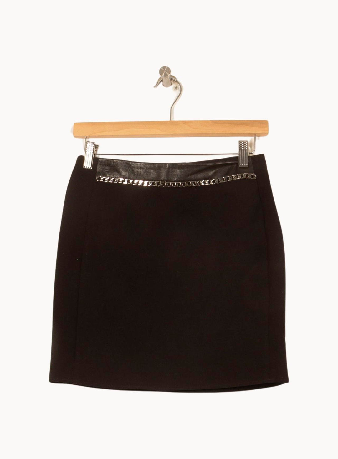 Jupe Droite Noire - Taille S/36 de la marque Sandro | PLY1353 - Vendu par Paradigme - Image 2