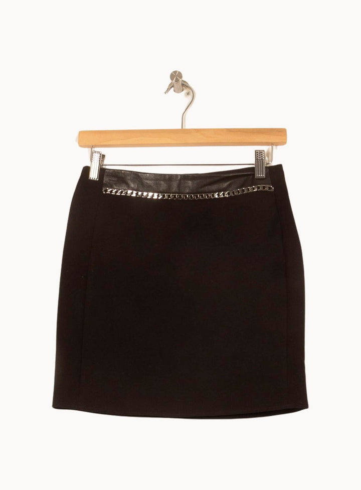 Jupe Droite Noire - Taille S/36 de la marque Sandro | PLY1353 - Vendu par Paradigme - Image 2