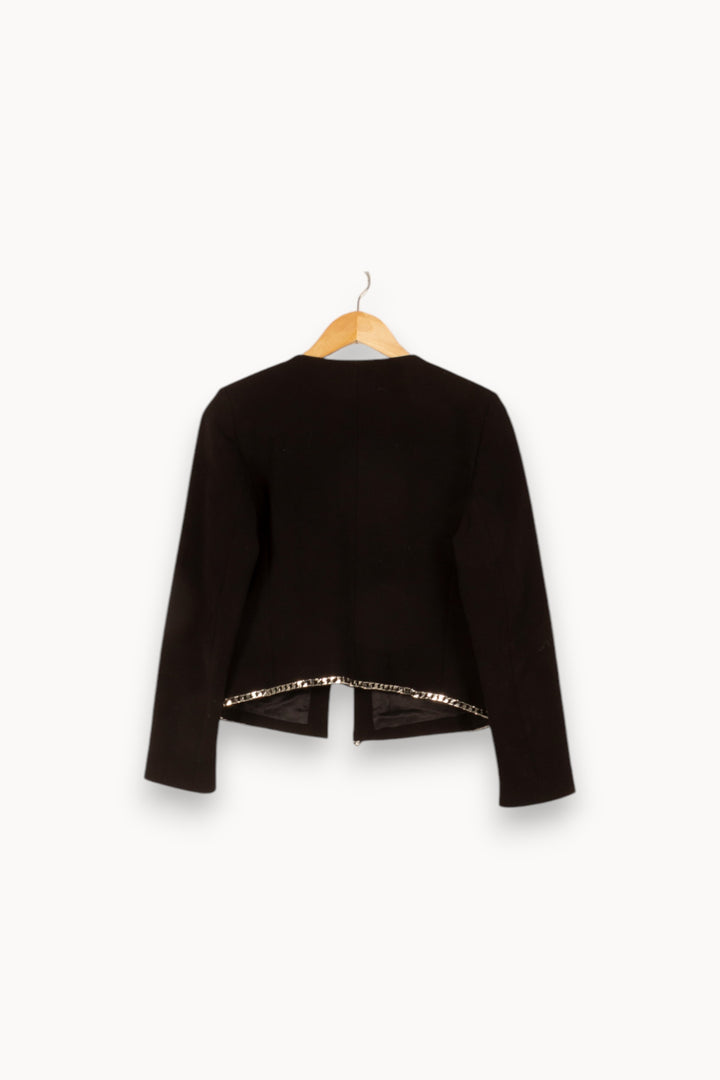 Veste en noir - Taille S/36 de la marque Sandro | PLY1354 - Vendu par Paradigme - Image 3