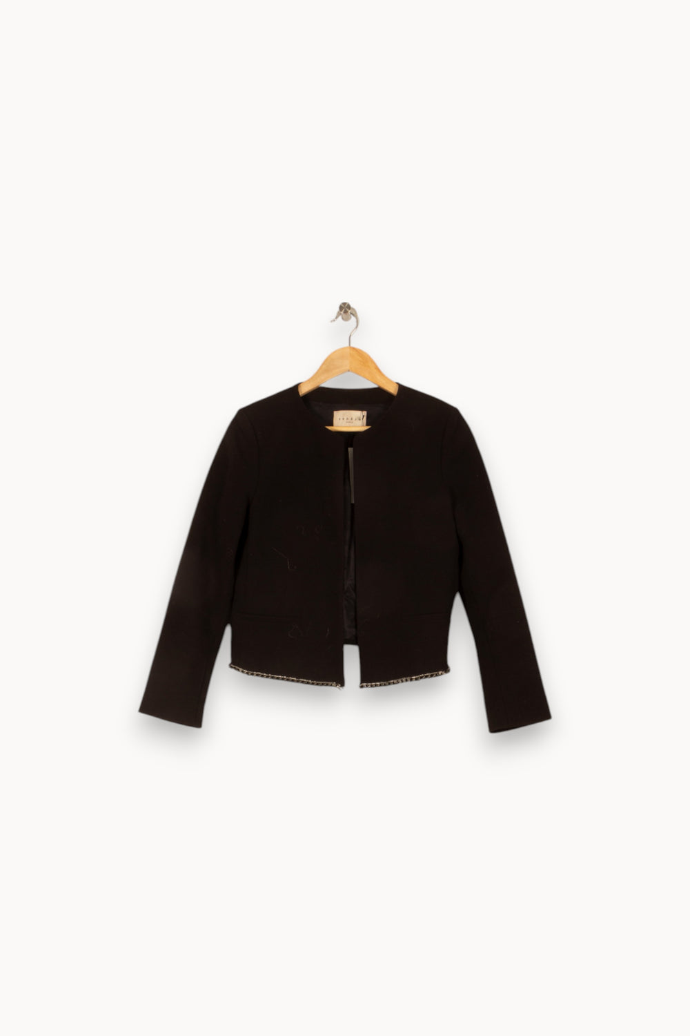 Veste en noir - Taille S/36 de la marque Sandro | PLY1354 - Vendu par Paradigme - Image 1