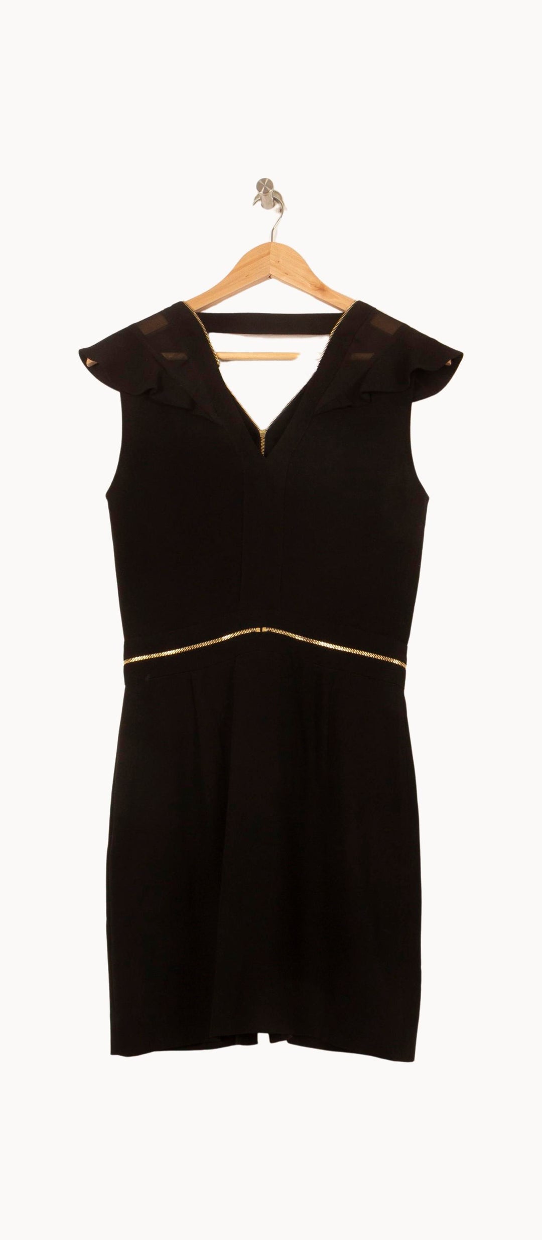 Robe Sans Manches Noire - Taille S/36 de la marque Sandro | PLY1359 - Vendu par Paradigme - Image 4