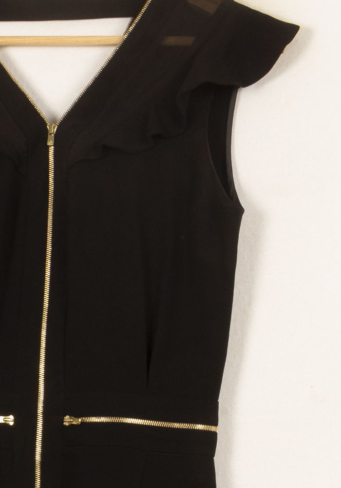 Robe Sans Manches Noire - Taille S/36 de la marque Sandro | PLY1359 - Vendu par Paradigme - Image 3