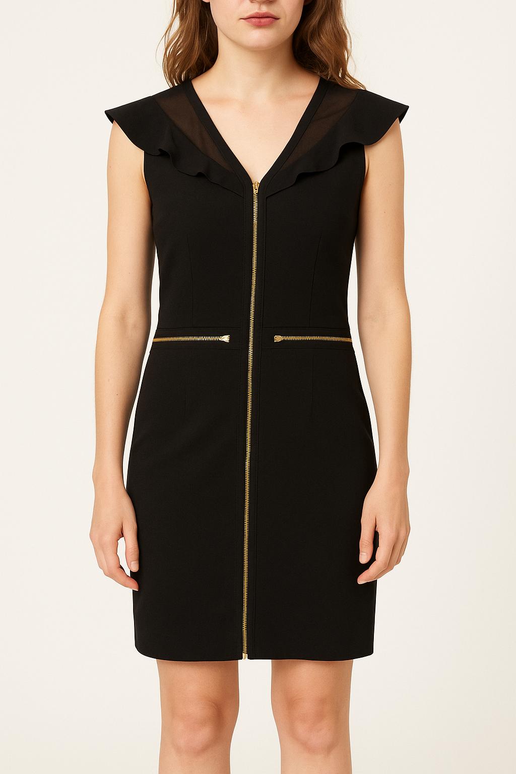 Robe Sans Manches Noire - Taille S/36 de la marque Sandro | PLY1359 - Vendu par Paradigme - Image 1