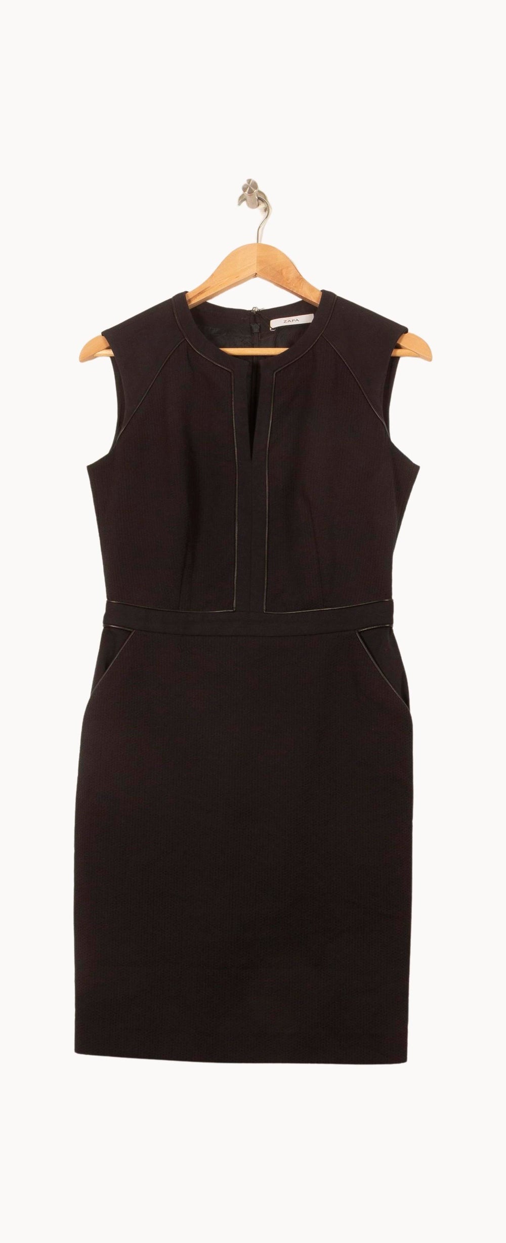Robe Midi Noire - Taille S/36 de la marque ZAPA | PLY1360 - Vendu par Paradigme - Image 2