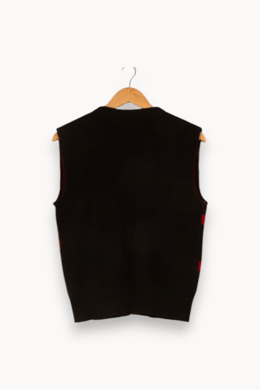 Gilet noir motif - Taille M/38 de la marque Agnès b. | PLY1365 - Vendu par Paradigme - Image 3