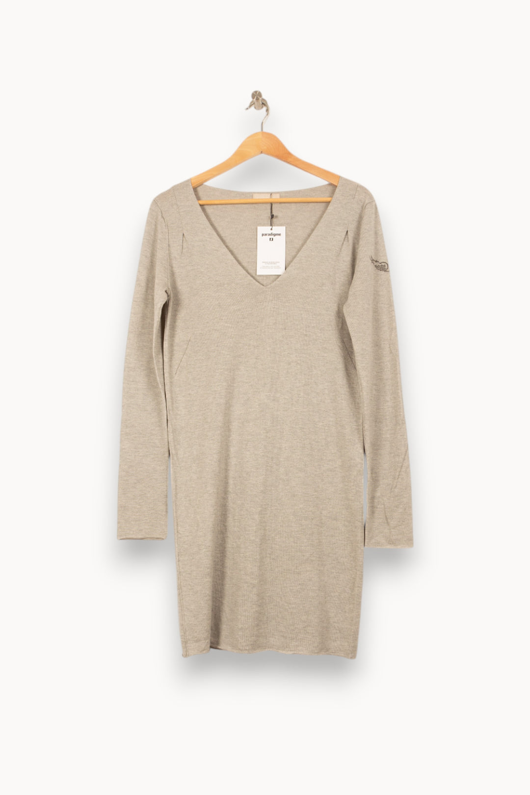 Robe Pull Grise - Taille L/40 de la marque Zadig&Voltaire | PLY1367 - Vendu par Paradigme - Image 1