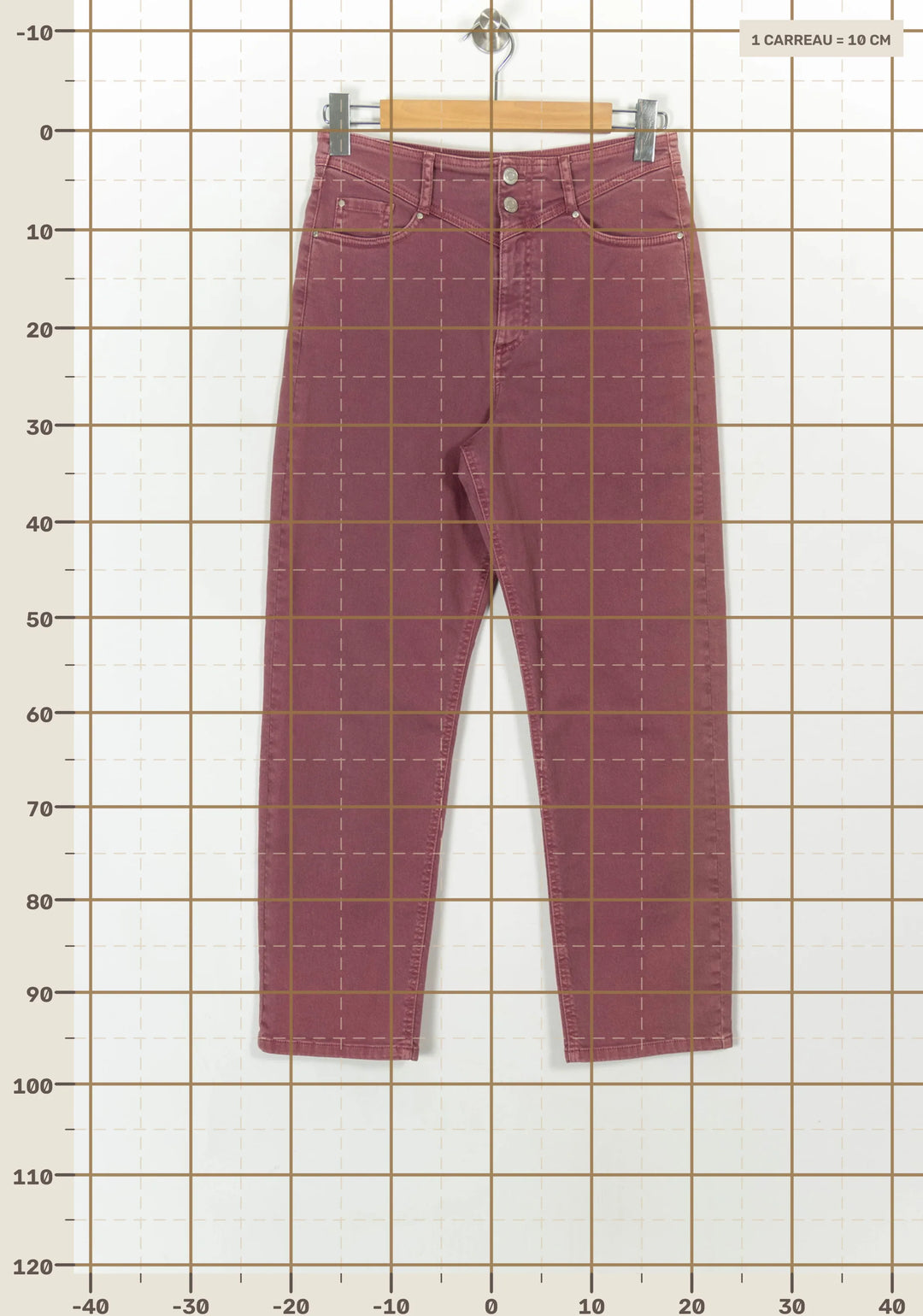 Pantalon rose - Taille M/38 de la marque IKKS | PLY1373 - Vendu par Paradigme - Image 4