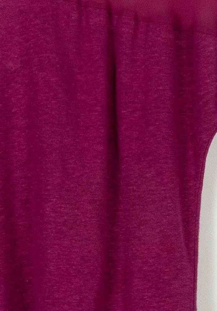 T-shirt rose foncé - Taille S/36 de la marque Sandro | PLY1376 - Vendu par Paradigme - Image 3