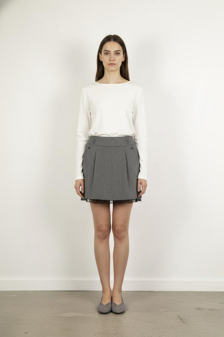 Jupe Courte Grise - Taille S/36