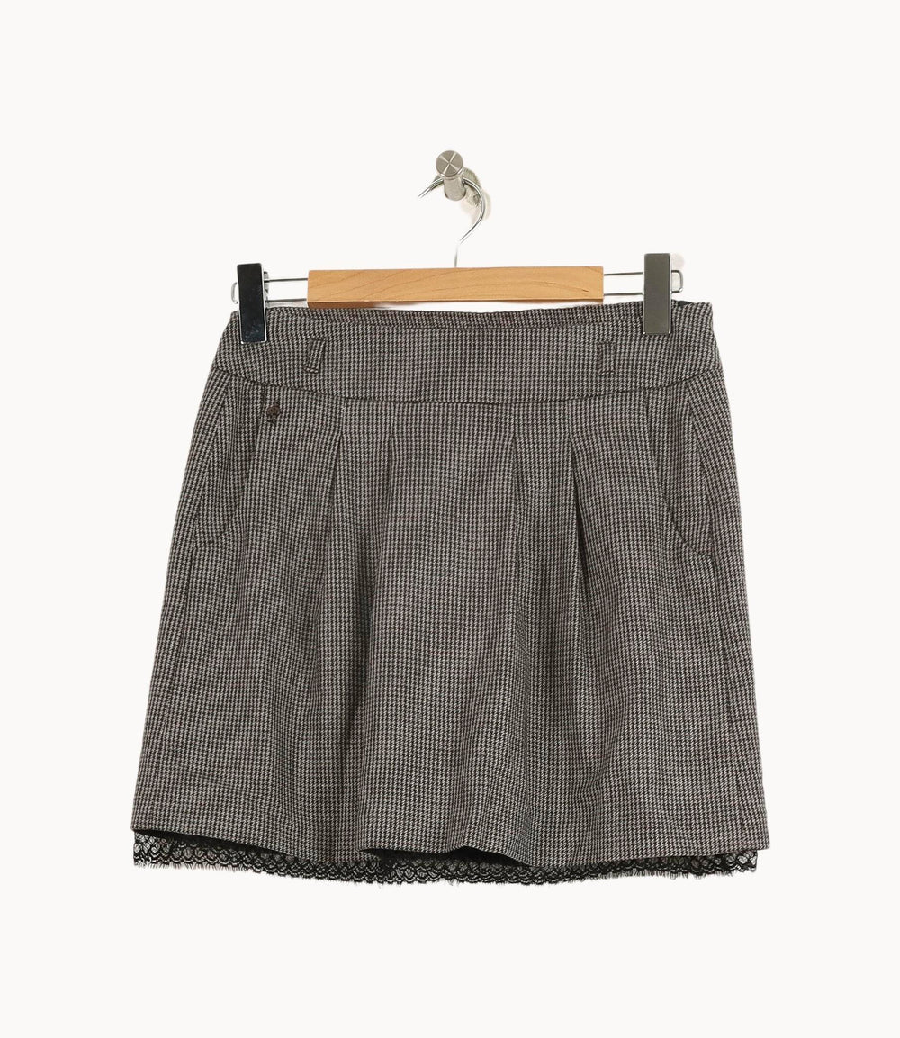 Jupe Courte Grise - Taille S/36 de la marque One Step | PLY1379 - Vendu par Paradigme - Image 2