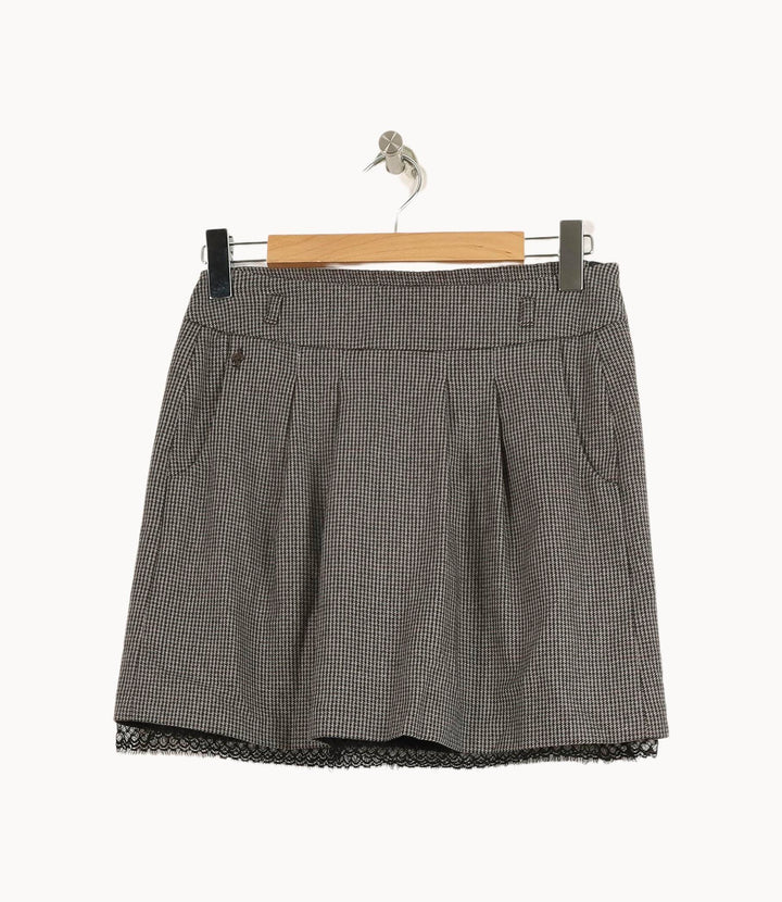 Jupe Courte Grise - Taille S/36 de la marque One Step | PLY1379 - Vendu par Paradigme - Image 2