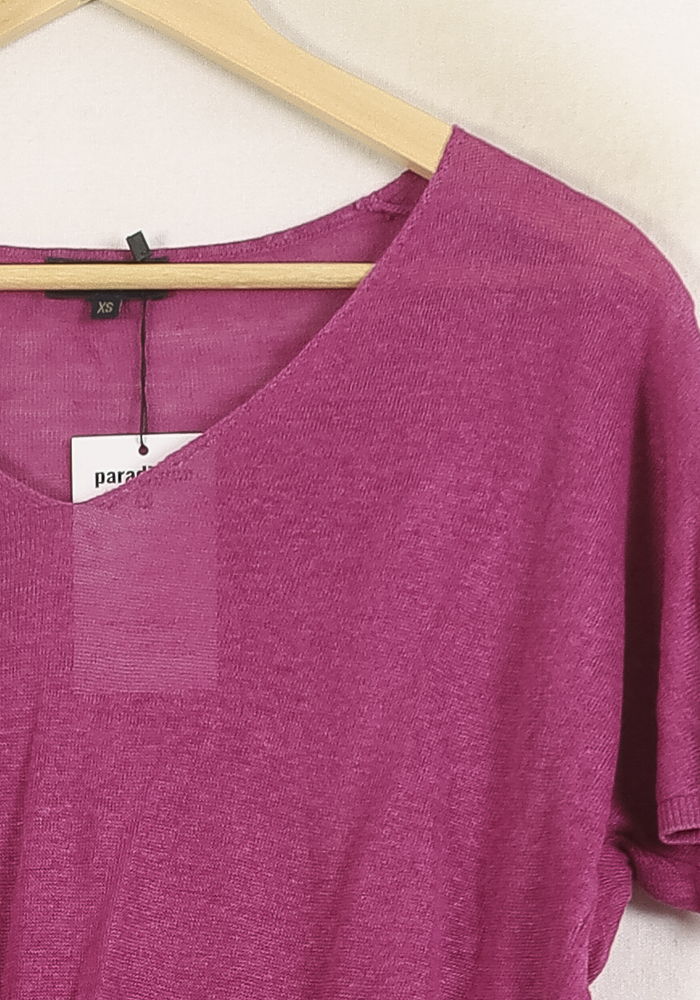 Tee-shirt Rose - Taille XS/34 de la marque Caroll | PLY1382 - Vendu par Paradigme - Image 3