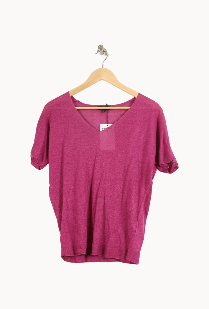 Tee-shirt Rose - Taille XS/34 de la marque Caroll | PLY1382 - Vendu par Paradigme - Image 2