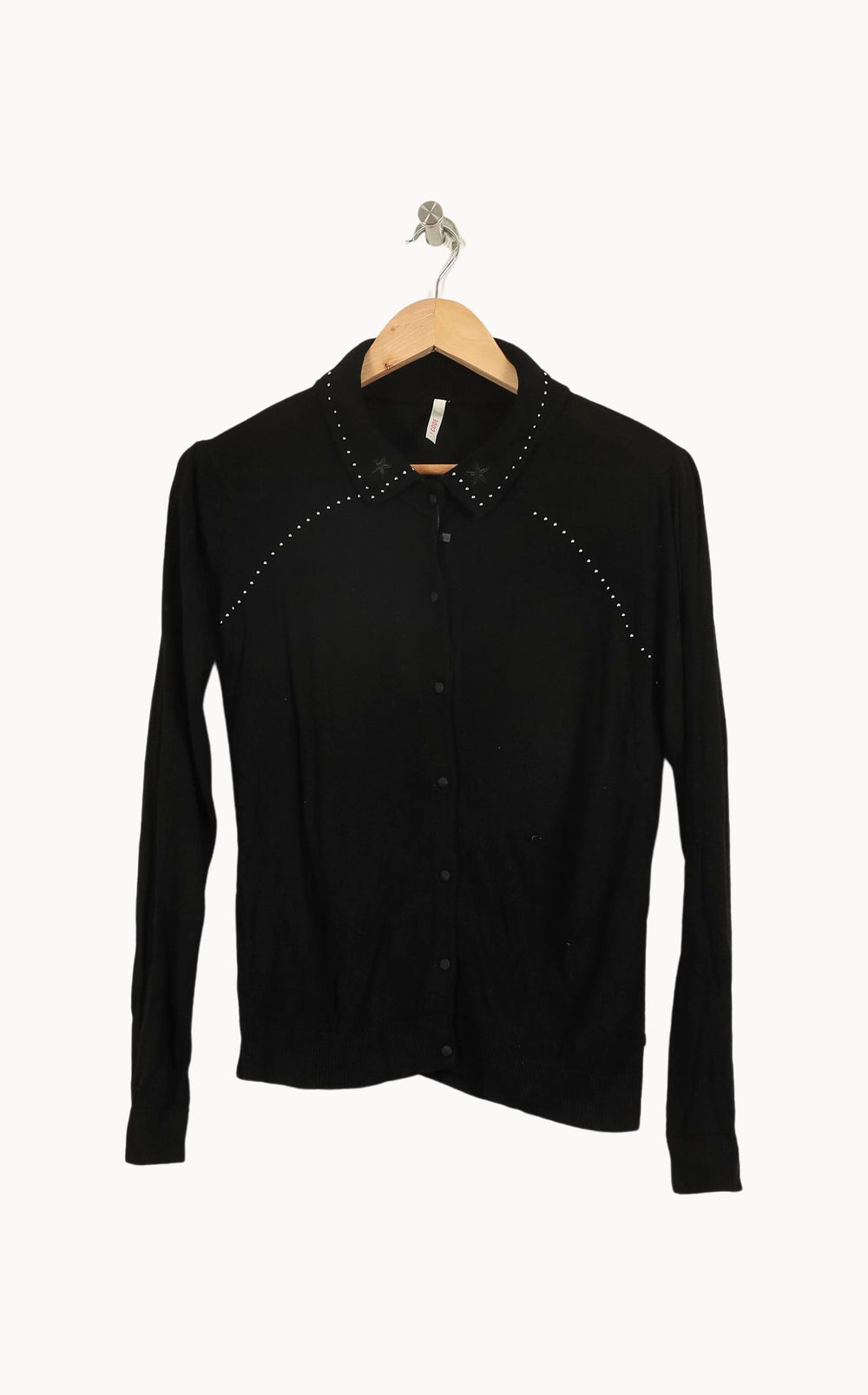 Cardigan Noir - Taille S/36 de la marque I.Code | PLY1389 - Vendu par Paradigme - Image 2