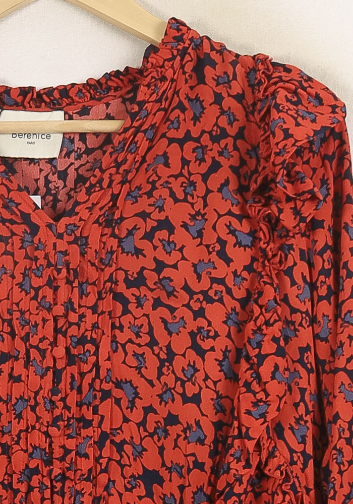 Blouse Rouge et Noire - Taille XS/34 de la marque Bérénice | PLY1400 - Vendu par Paradigme - Image 3
