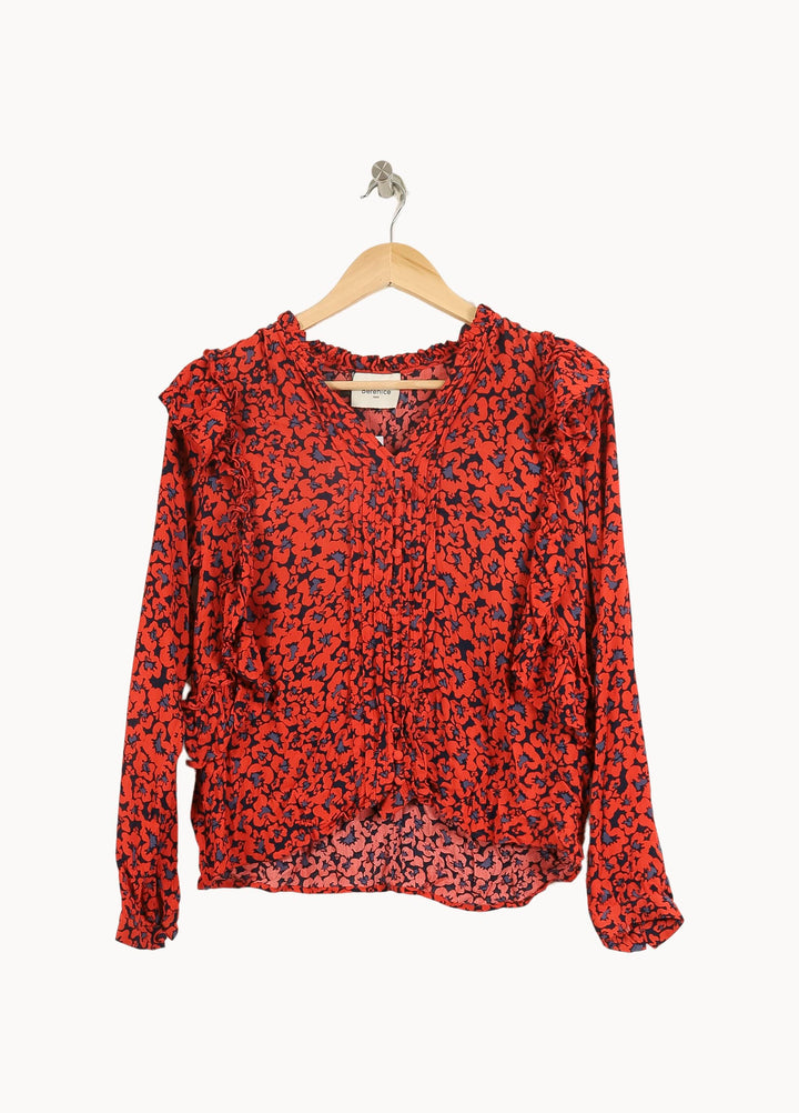 Blouse Rouge et Noire - Taille XS/34 de la marque Bérénice | PLY1400 - Vendu par Paradigme - Image 2