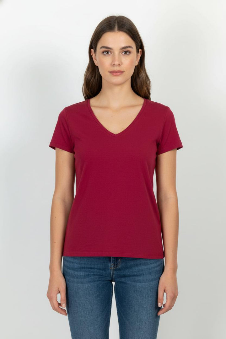 Tee-shirt Rose - Taille XS/34 de la marque Caroll | PLY1401 - Vendu par Paradigme - Image 1