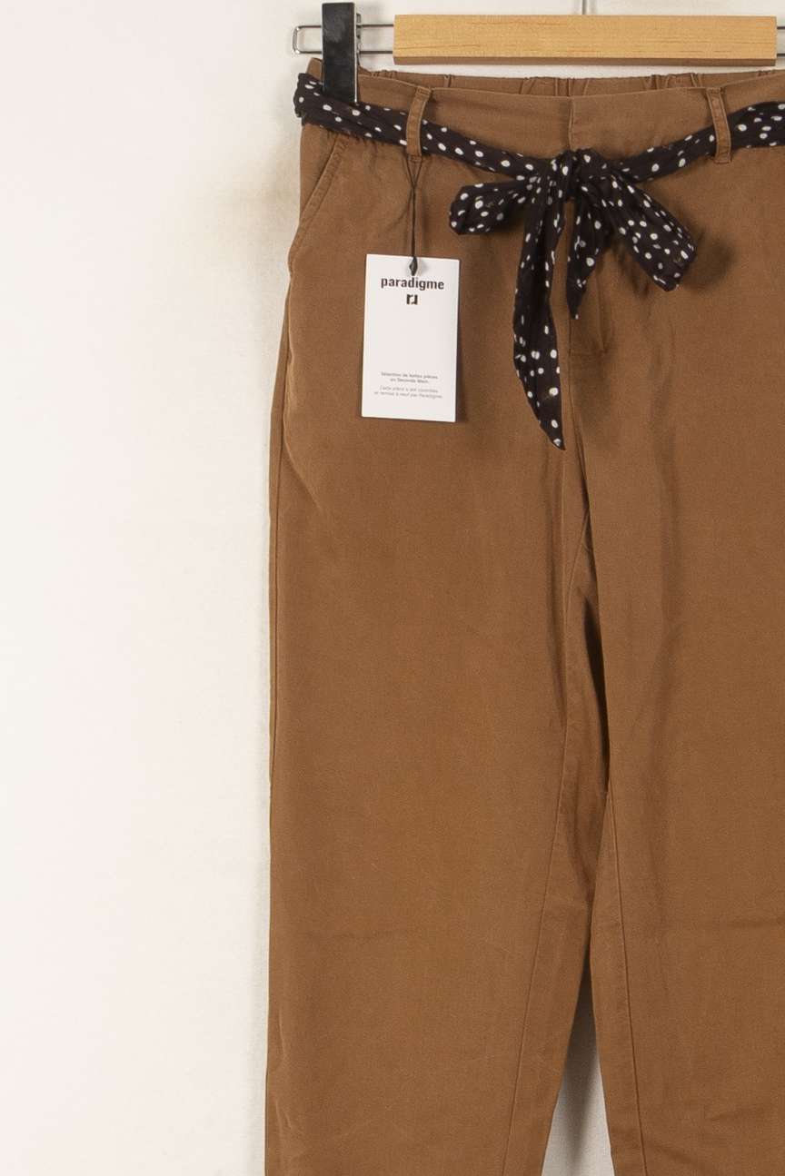 Pantalon Marron - Taille XS/34 de la marque IKKS | PLY1407 - Vendu par Paradigme - Image 3