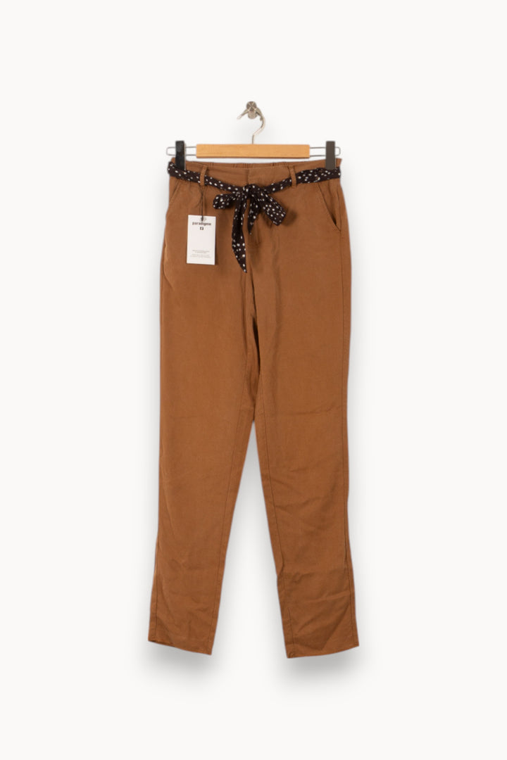 Pantalon Marron - Taille XS/34 de la marque IKKS | PLY1407 - Vendu par Paradigme - Image 2