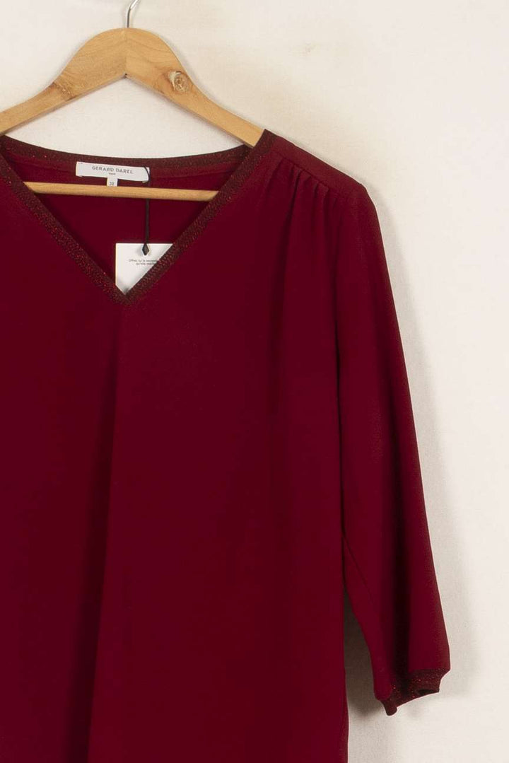 Blouse Bordeaux - Taille M/38 de la marque Gerard Darel | PLYFG1 - Vendu par Paradigme - Image 3