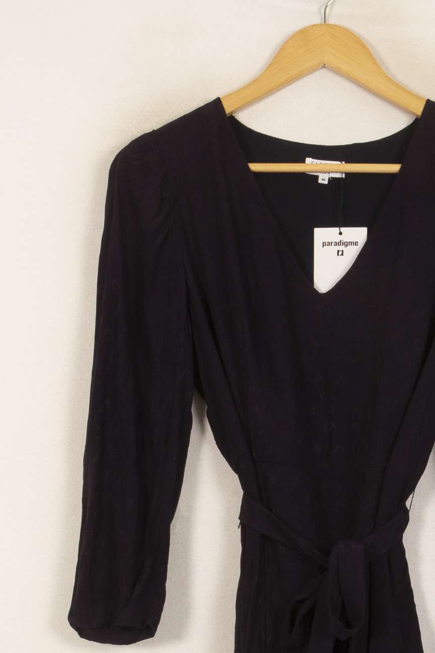 Robe Midi Bleue - Taille L/40 de la marque Claudie Pierlot | PLYFG16 - Vendu par Paradigme - Image 3