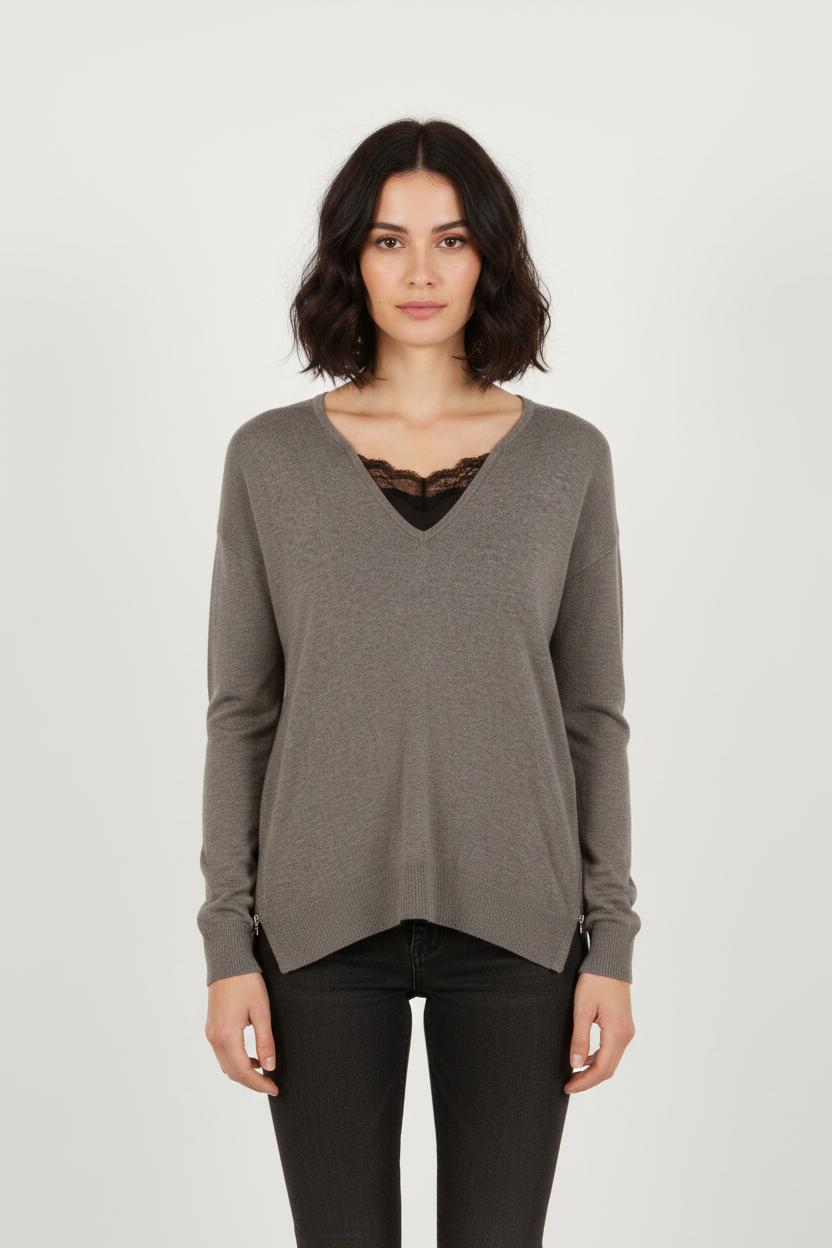 Pull Gris - Taille M/38