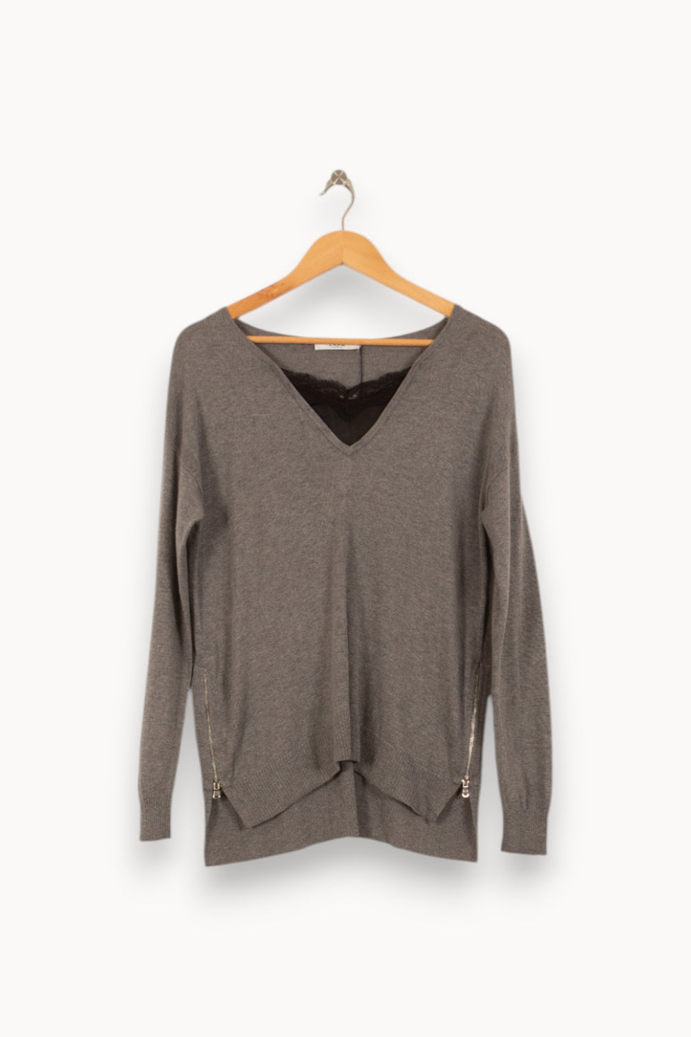 Pull Gris - Taille M/38 de la marque ZAPA | PLYFG4 - Vendu par Paradigme - Image 2