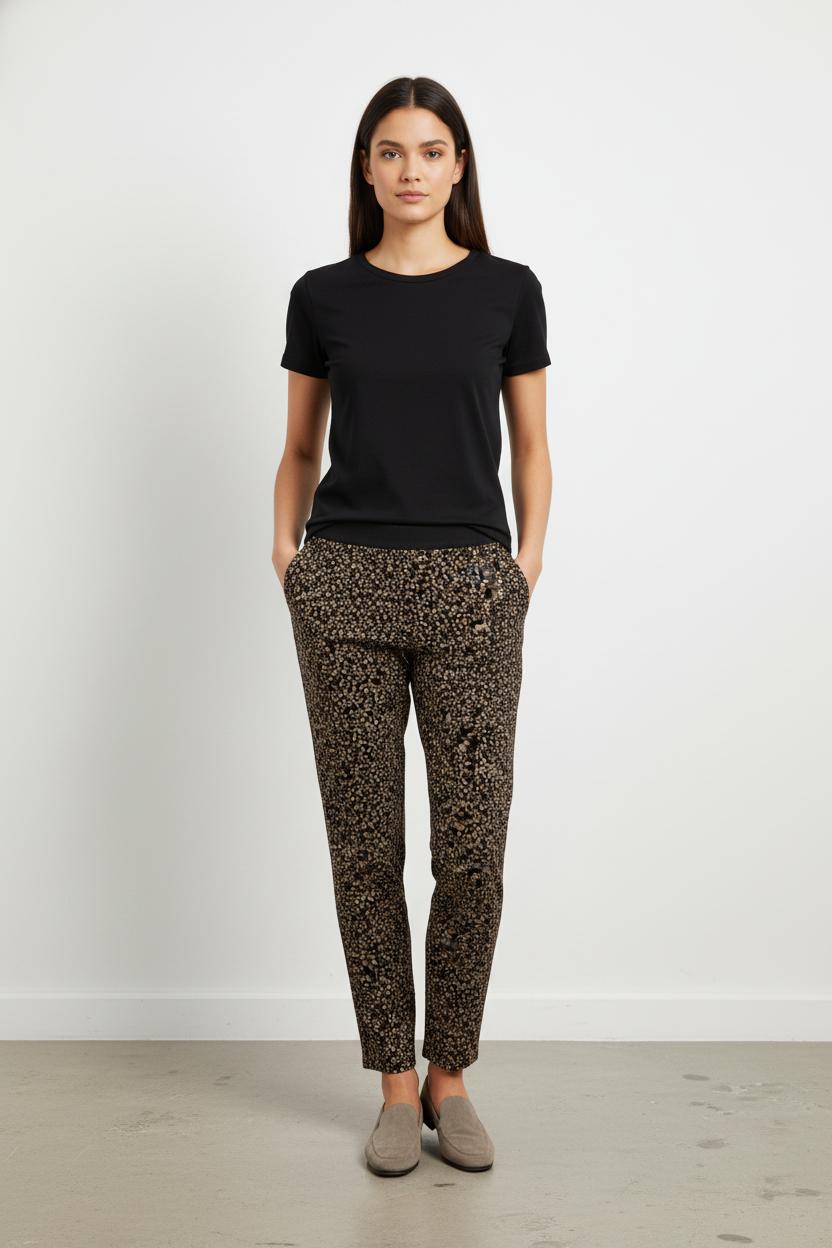 Pantalon Noir et Beige - Taille M/38