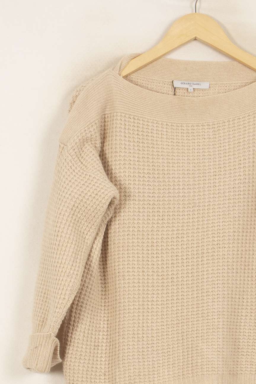 Pull Beige - Taille M/38 de la marque Gerard Darel | PLYFG9 - Vendu par Paradigme - Image 3